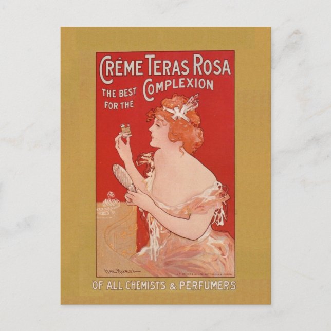Vintage Beauty Advertisement Vykort (Framsida)