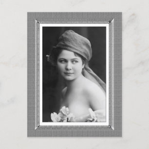 Vintage Beauty - Bride - i svartvitt Vykort