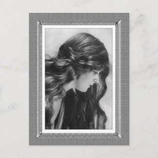 Vintage Beauty - Classic Beauty - i svartvitt Vykort