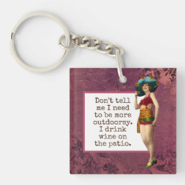 Vintage Beauty Drinking Vin Funny