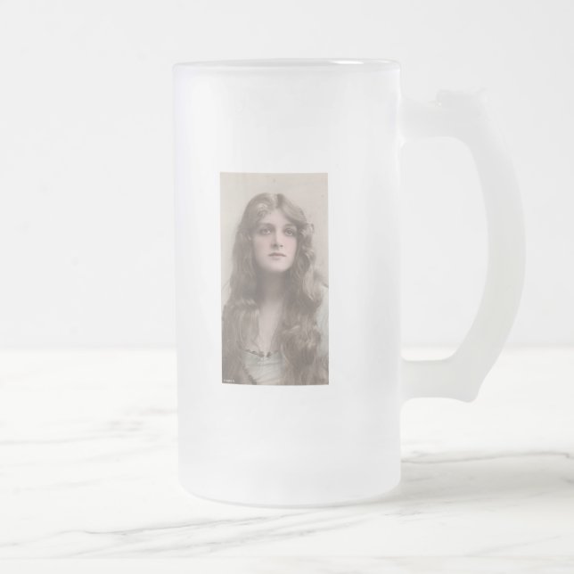 Vintage Beauty Frostat Ölglas (Höger)