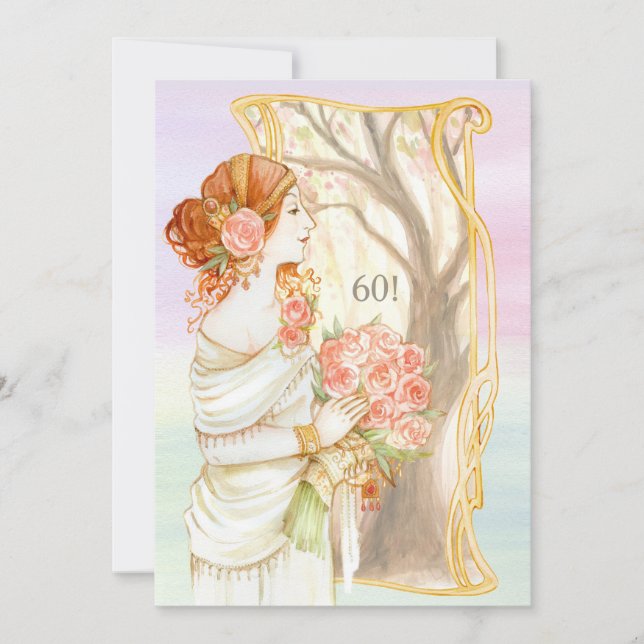 Vintage Beauty-inbjudan Inbjudningar (Framsida)