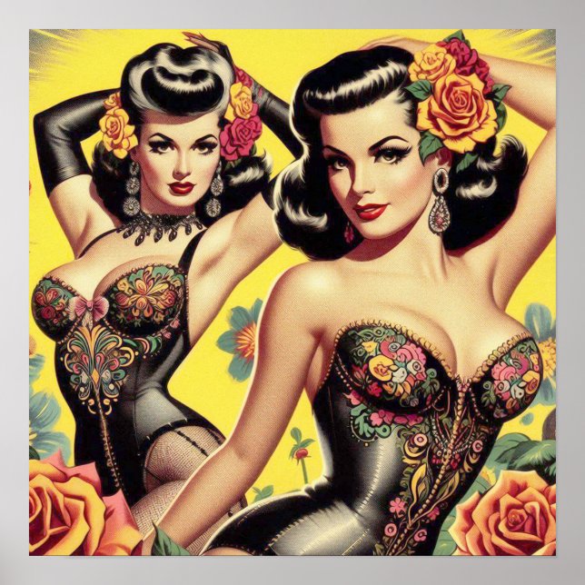 Vintage Beauty Pin-Ups Poster (Framsidan)