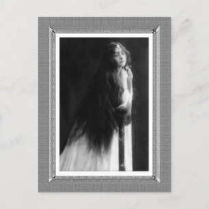 Vintage Beauty - Prayer - svartvitt Vykort