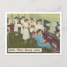 Vintage Beauty Salon 1940 Vykort
