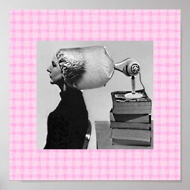 Vintage Beauty Shop Poster (Framsidan)