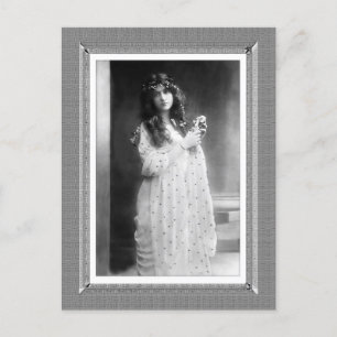 Vintage Beauty - Sweet Slumber - i svartvitt Vykort