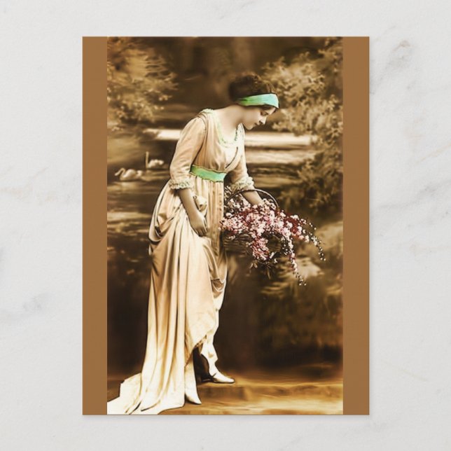 Vintage Beauty VII Vykort (Framsida)