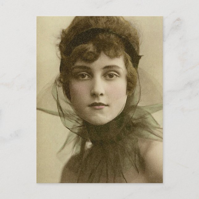 Vintage Beauty Vykort (Framsida)