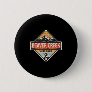Vintage Beaver Bäck Colorado Snö Mountain Skiing Knapp