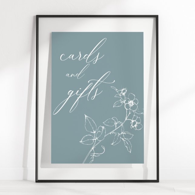 Vintage Bebisvykort utan tidslös Blommigt  Poster (Skapare uppladdad)
