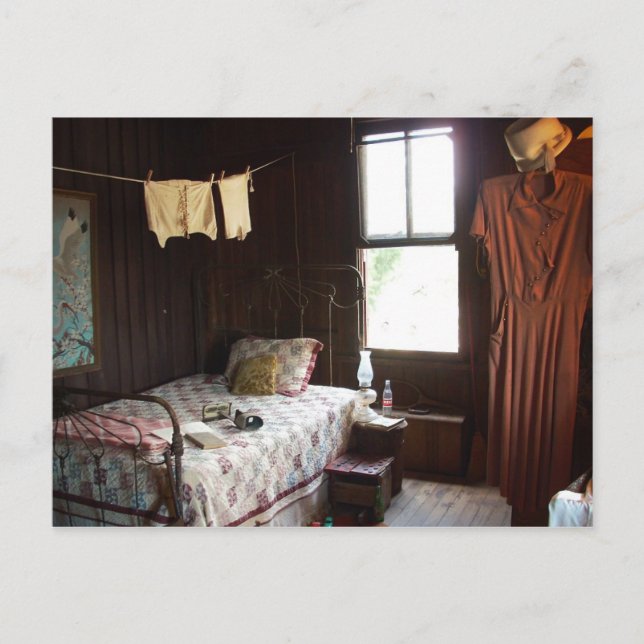 Vintage Bedroom Vykort (Framsida)