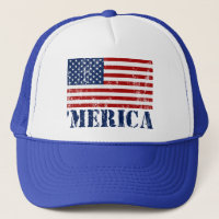 Vintage bedrövad 'flagga för MERICA US