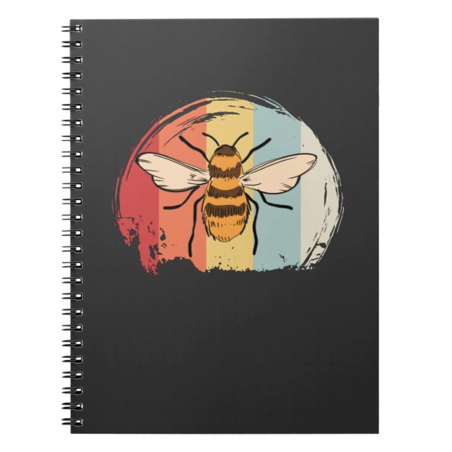 Vintage Bee Anteckningsbok (Framsidan)