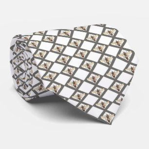 Vintage Bee Diamond Graphic Tie Slips