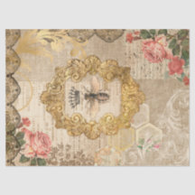 Vintage Bee Ephemera Decoupage
