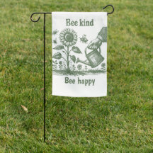 Vintage Bee Kind Bee Happy för miljömedveten vuxen