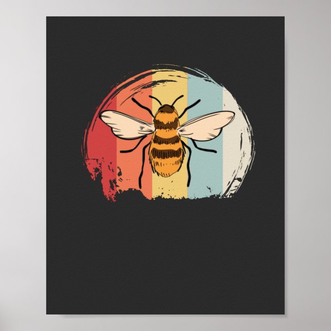 Vintage Bee Poster (Framsidan)