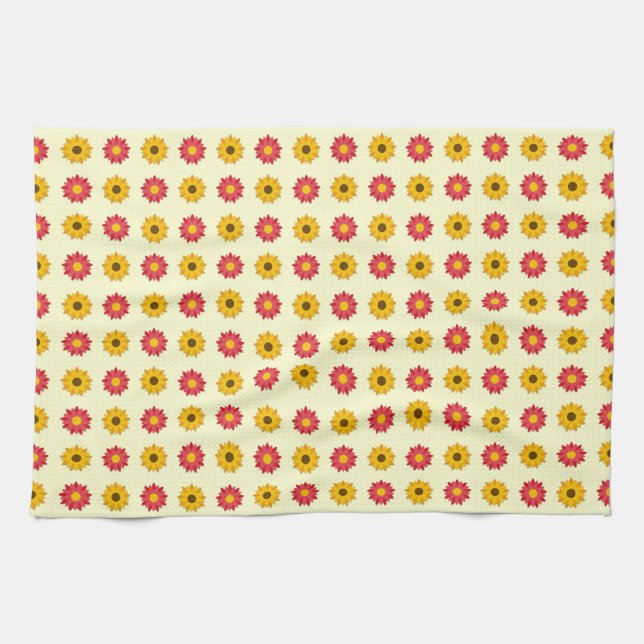 Vintage Bee Print Kökshandduk (Horisontell)