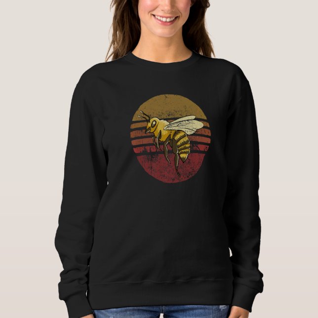 Vintage Bee Retro Stil Bee T Shirt (Framsida)