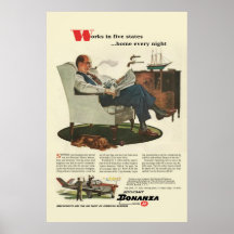 Vintage Beechcraft Poster nr 1