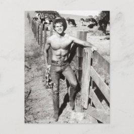 Vintage Beefaka Cowboy Vykort