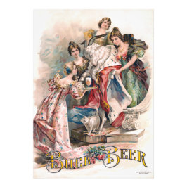 Vintage Beer Annonsering Poster
