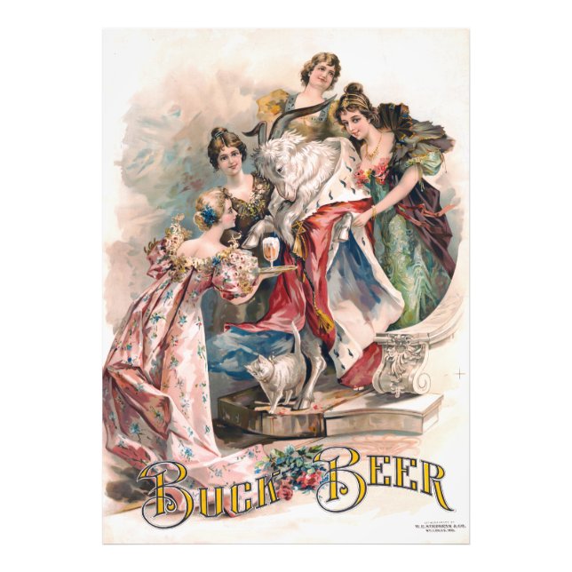 Vintage Beer Annonsering Poster (Framsidan)
