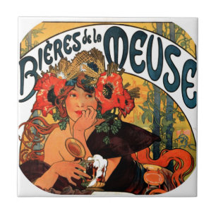 Vintage Beer Muse Kakelplatta