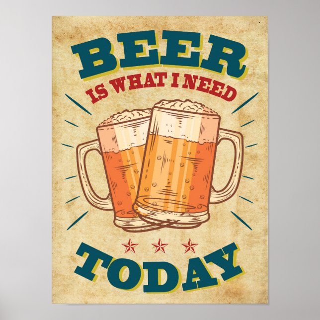 Vintage Beer Poster (Framsidan)
