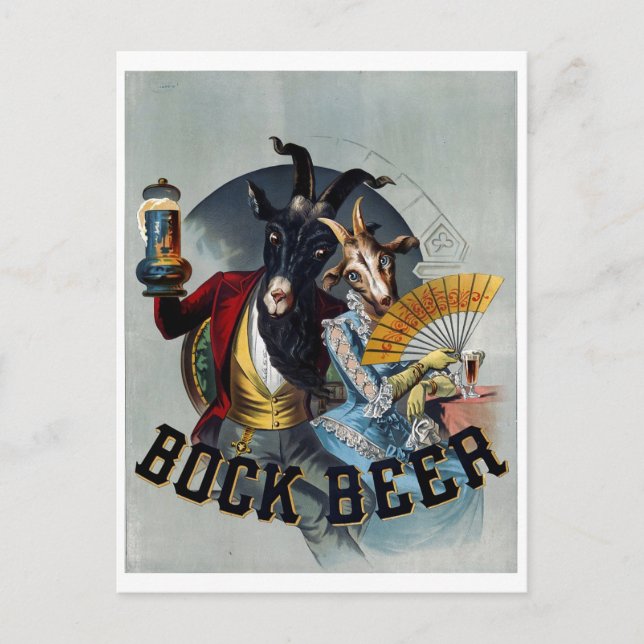 Vintage Beer poster Vykort (Framsida)