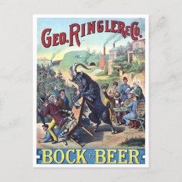 Vintage Beer poster Vykort