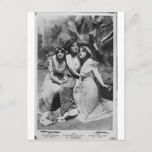 Vintage befordrings- Everywoman Vykort (Framsida)