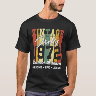 Vintage Begränsad Edition Birthday Dekoration 1 ju T Shirt