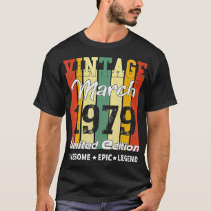 Vintage Begränsad Edition Birthday Dekoration Marc T Shirt
