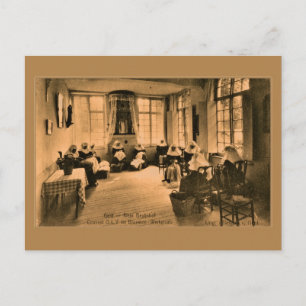 Vintage Beguines snöre skapar i Gent (Gent) Vykort