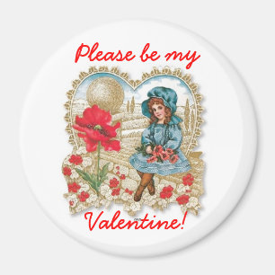 Vintage behar är min valentinmagnet magnet