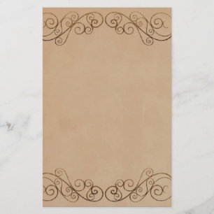 Vintage Beige Bröllop Brevpapper