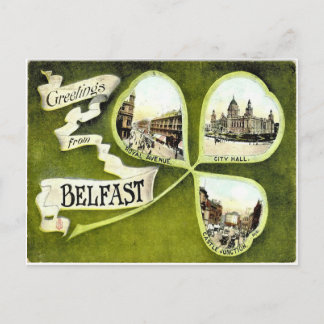 Vintage Belfast-vykort Vykort