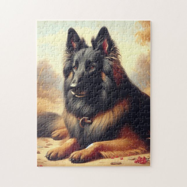 Vintage Belgium Tervuren Painting Pussel (Vertikal)