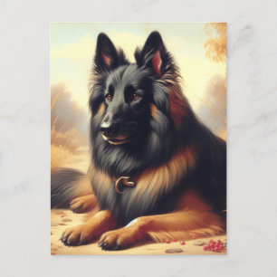 Vintage Belgium Tervuren Painting Vykort