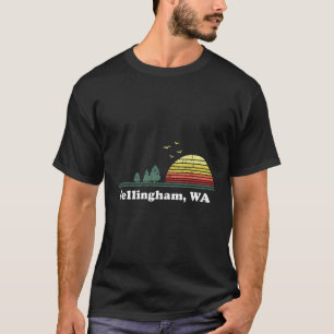 Vintage Bellingham Washington Home Souvenir Skriv T Shirt