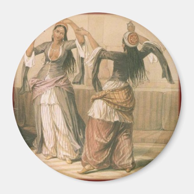 "Vintage Belly Dancers" Magnet (Framsidan)