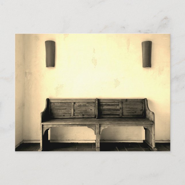 Vintage Bench Vykort (Framsida)