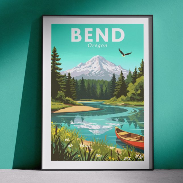 Vintage Bend Oregon Poster (Skapare uppladdad)