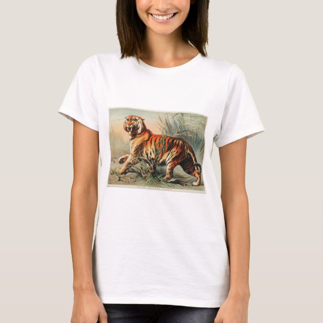 Vintage Bengal Tiger T Shirt (Framsida)