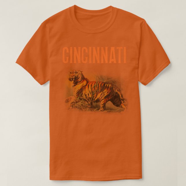 Vintage Bengals 70:e Lastbil stopp T Shirt (Design framsida)