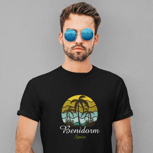Vintage Benidorm Spanien sommarvaccination T Shirt (Vintage Benidorm Spain Summer Vacation T-Shirt)