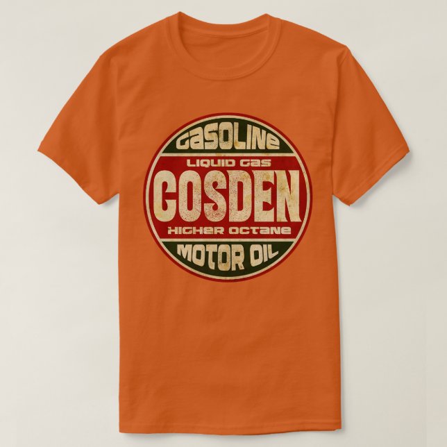 Vintage Bensin Motor Oil T Shirt (Design framsida)