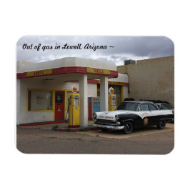 Vintage bensinstation i Arizona Magnet